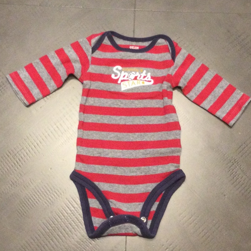 Carter’s Long Sleeve Onesie w/ Overlap Shoulder